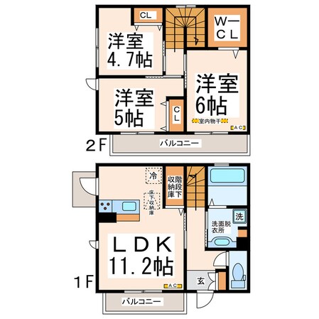 宮の前の物件間取画像